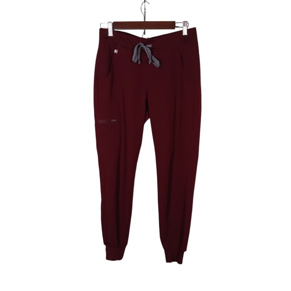 Figs‎ Technical Collection Women's Scrub Jogger Pants Size S Burgundy - Picture 1 of 8